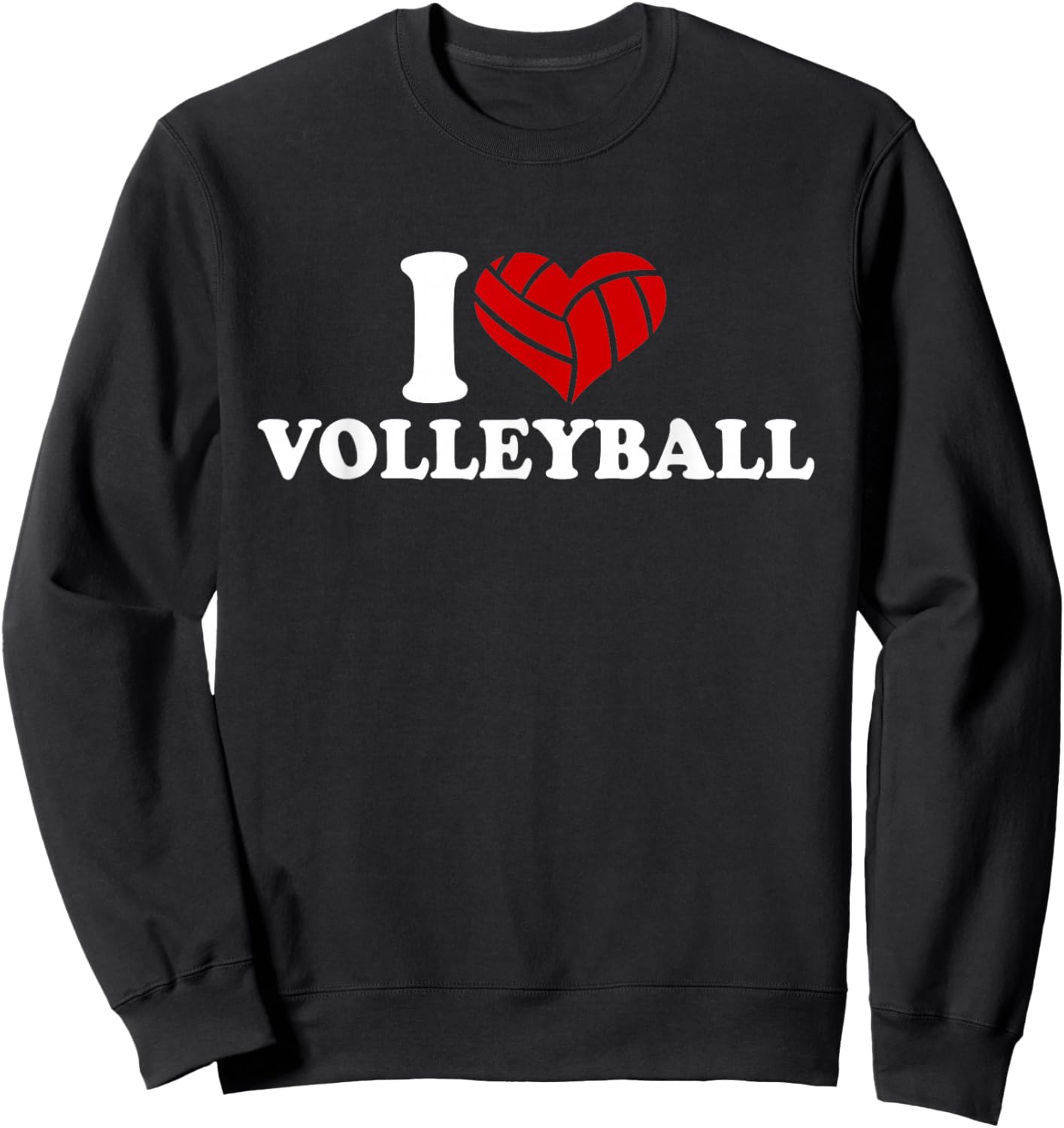 I love volleyball Sweatshirt - Sweatshirt | Black