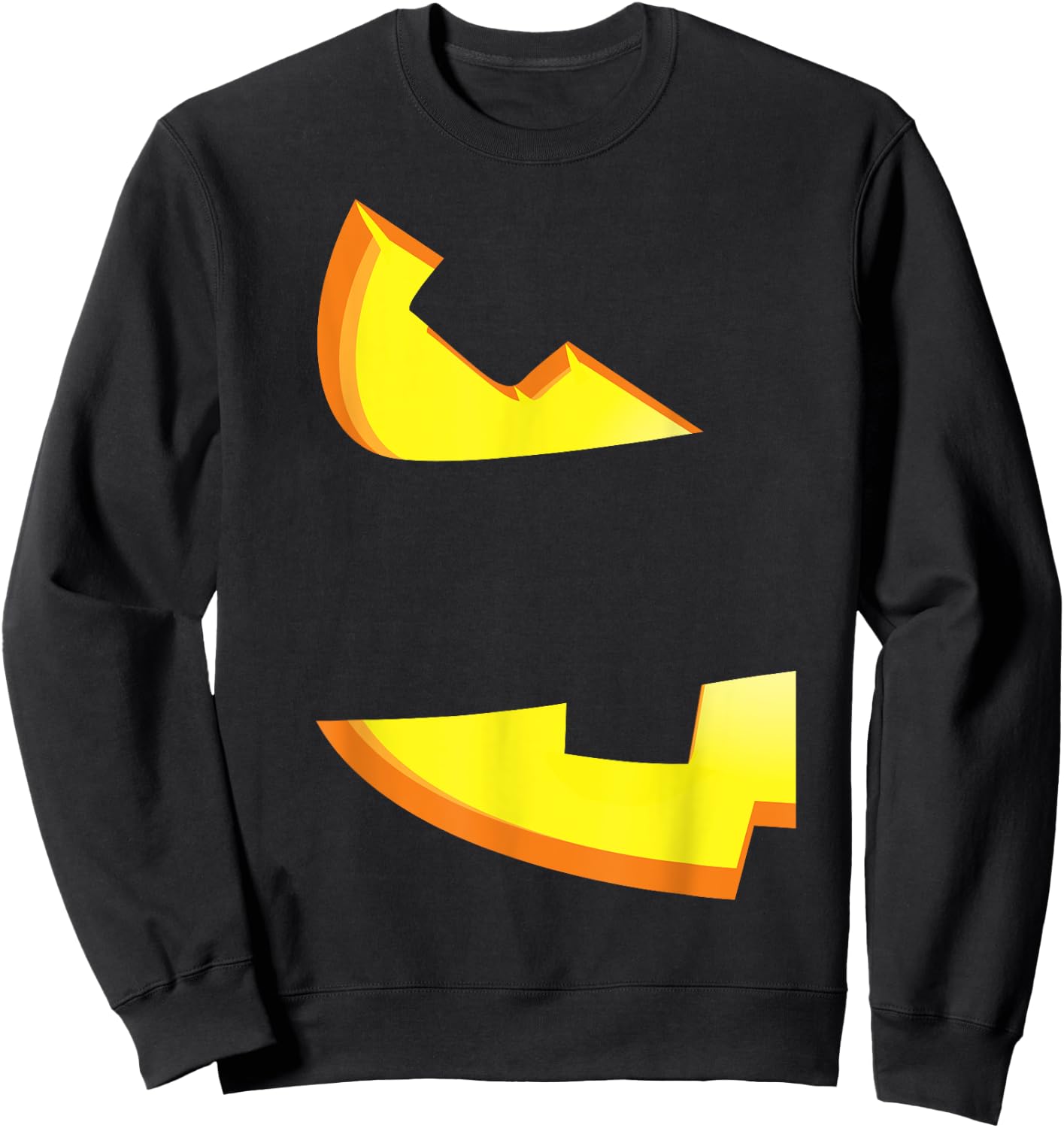 Halloween Jack-O'-Lantern Matching Couple Costume Gift Sweatshirt - Sweatshirt | Black