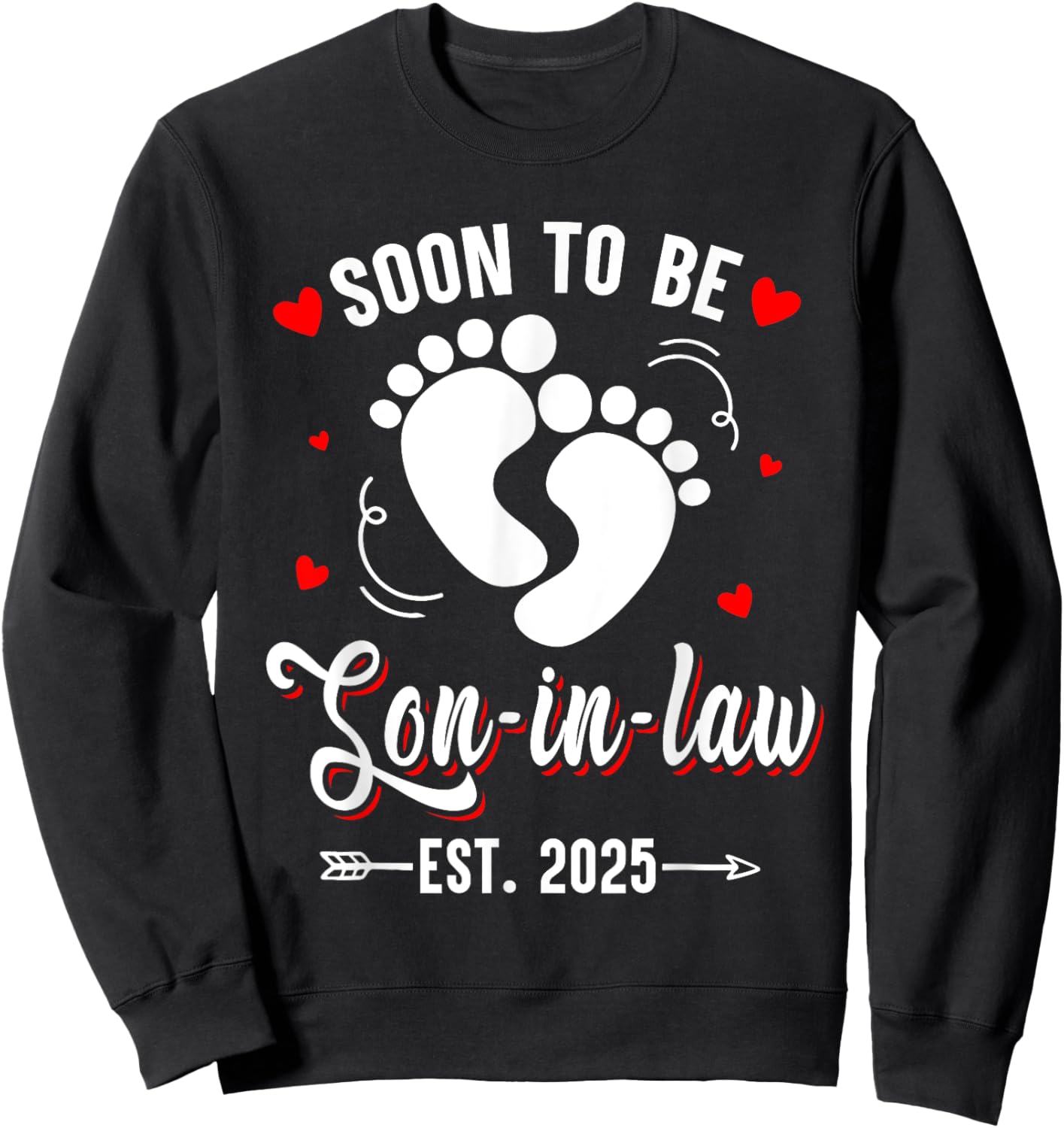Soon To Be Son-in-law Est 2025 Promoted To Mom Mother Day Sweatshirt - Sweatshirt | Black