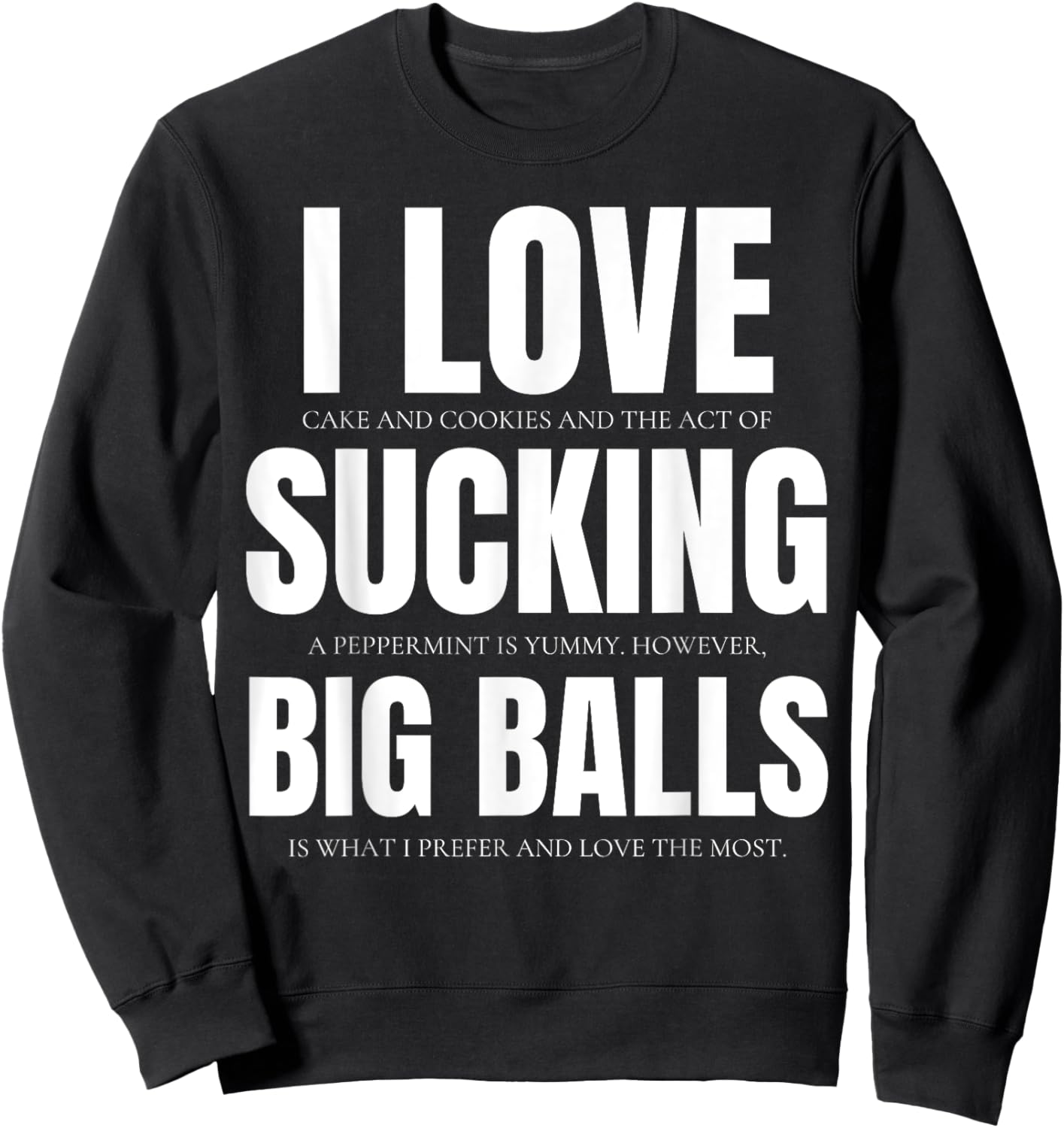 Sexual Innuendo Funny Offensive Adult Humor Gag Women Sweatshirt - Sweatshirt | Black