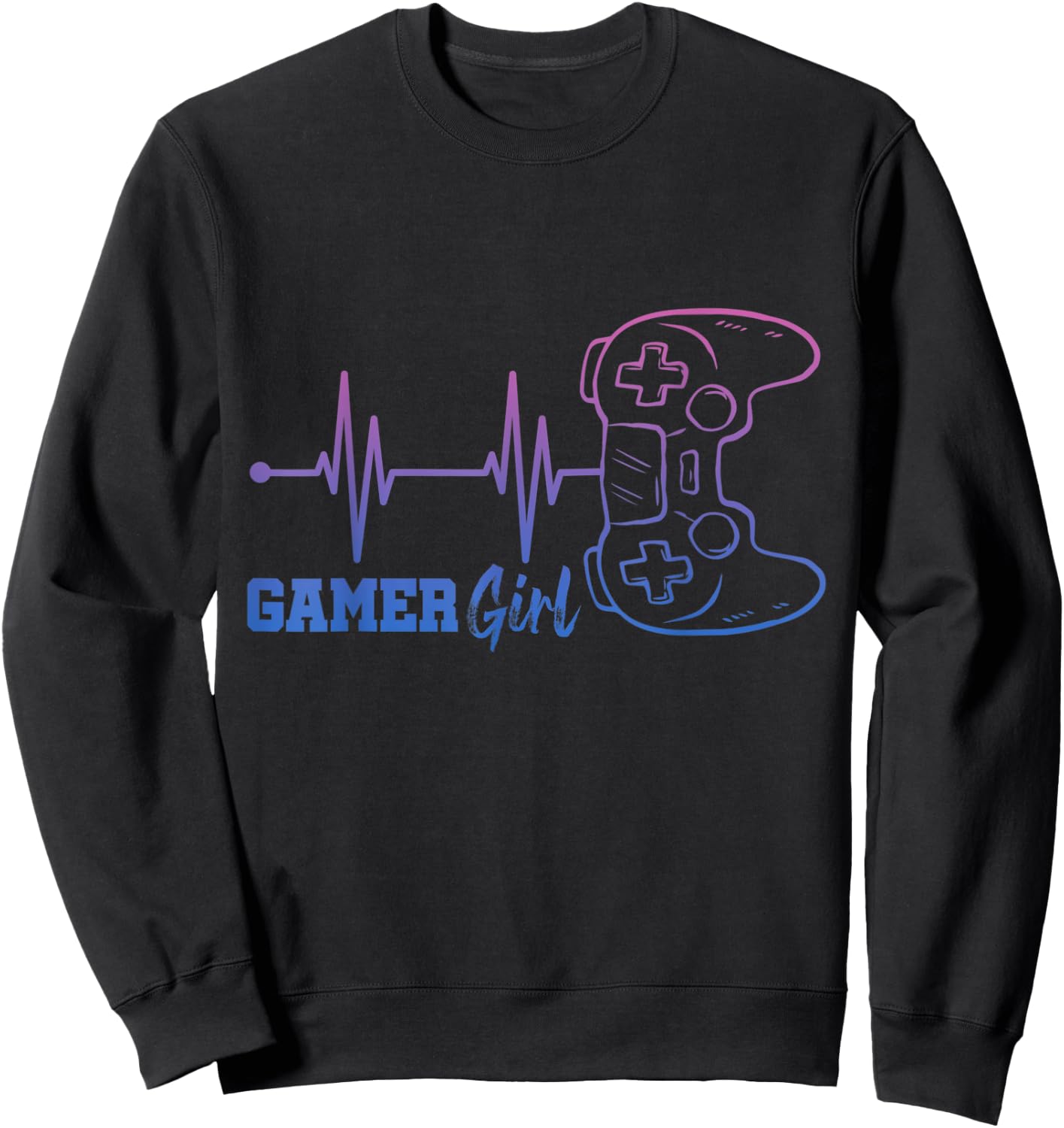 Gamer Girl Gaming Sweatshirt - Sweatshirt | Black