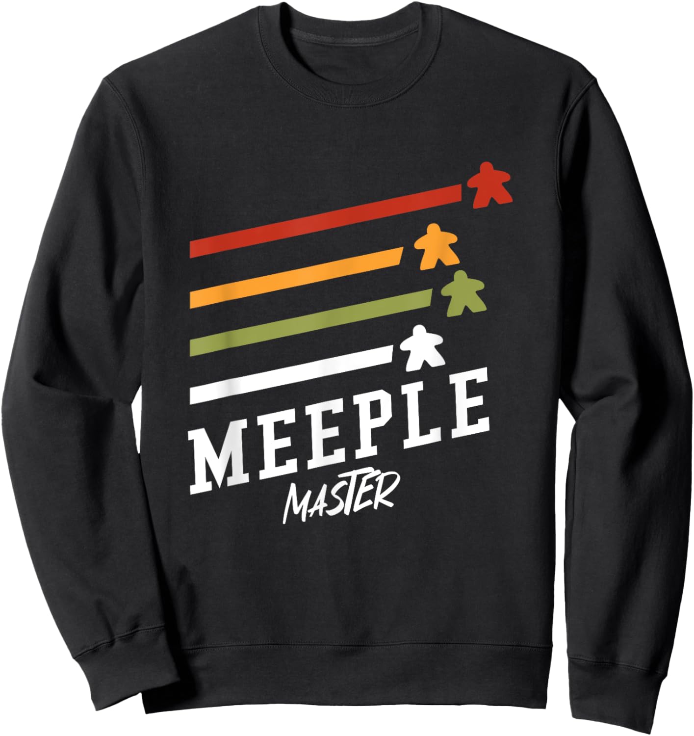 Meeple Master Board Games Fans Design Sweatshirt - Sweatshirt | Black
