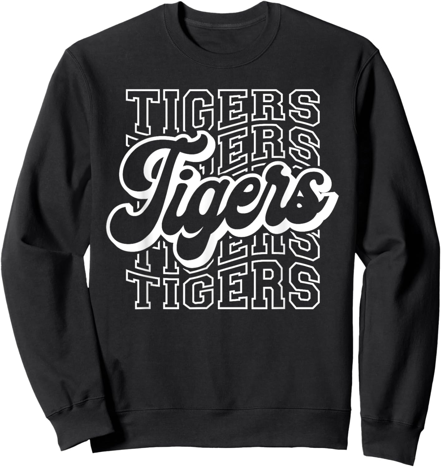 Tigers Sports Mascot - For Tigers Team Football Baseball Sweatshirt - Sweatshirt | Black
