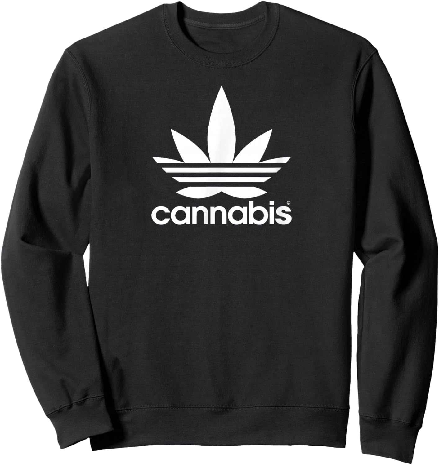 Cannabis-Logo Sweatshirt - Sweatshirt | Black