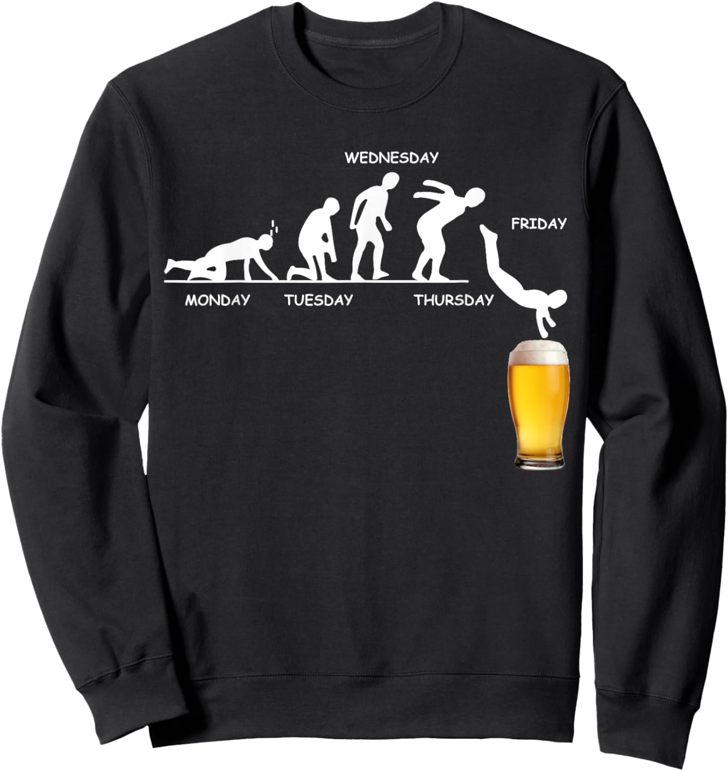 Beer Week, Funny for Beer Drinkers, Alcohol, Drinking Sweatshirt - Sweatshirt | Black