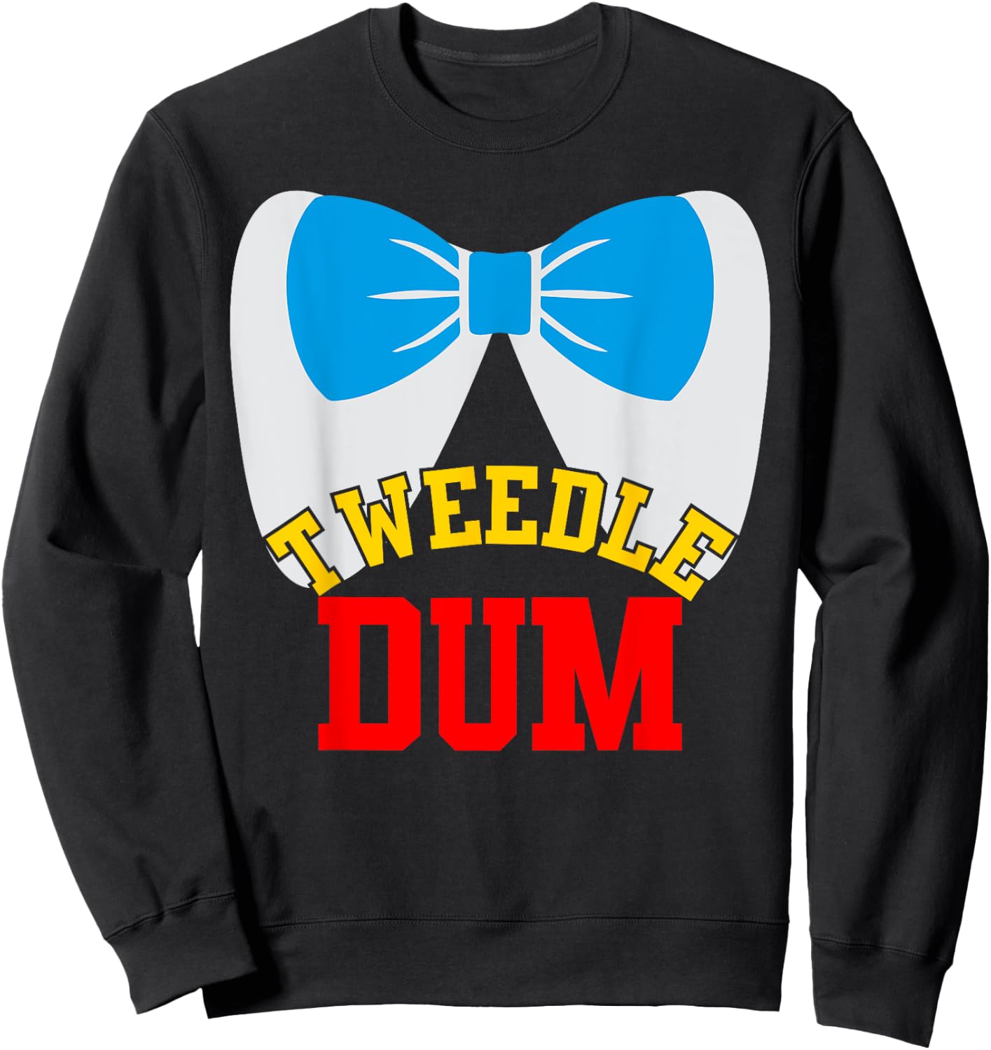 Tweedle Dee Dum funny matching halloween costume for couples Sweatshirt - Sweatshirt | Black