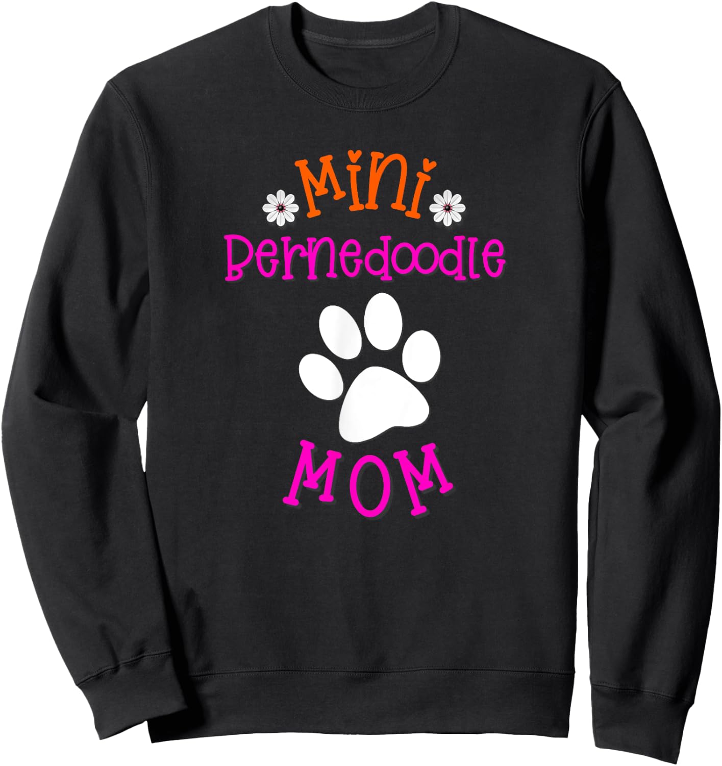 Mini Bernedoodle Mom Sweatshirt - Sweatshirt | Black