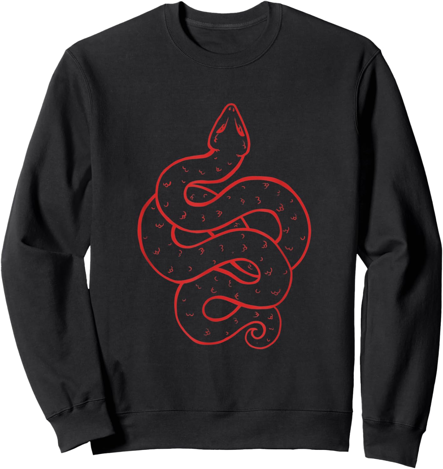 Red Snake Awesome Sweatshirt - Sweatshirt | Black