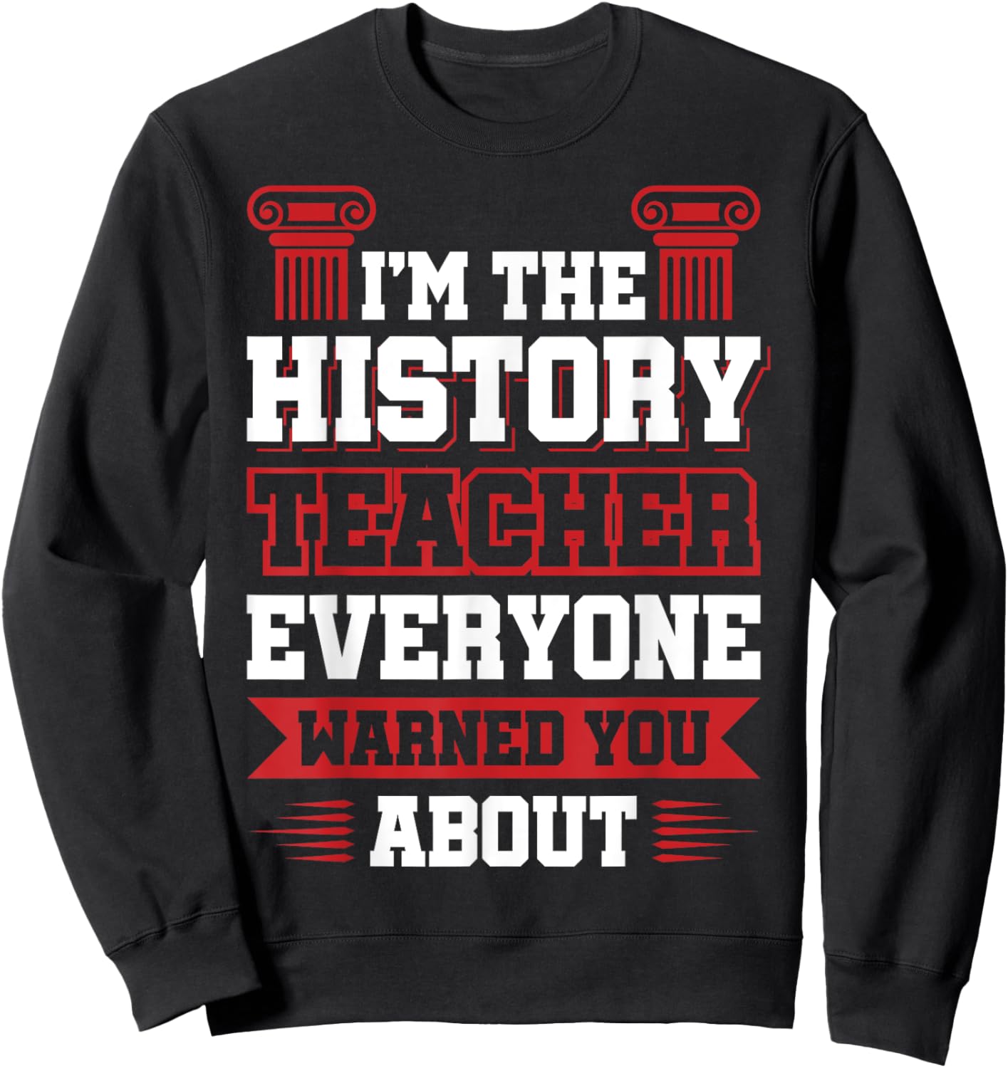 Funny History Teacher Social Studies Women Sweatshirt - Sweatshirt | Black