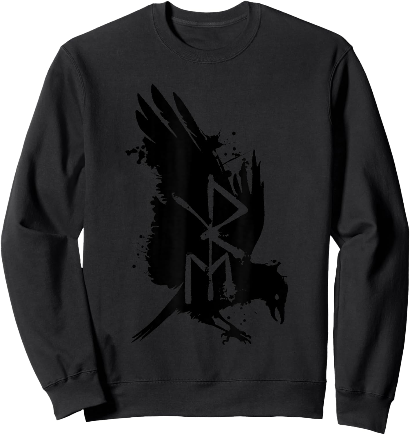 Crow Raven Norse Mythology Viking Vikings lover Sweatshirt - Sweatshirt | Black