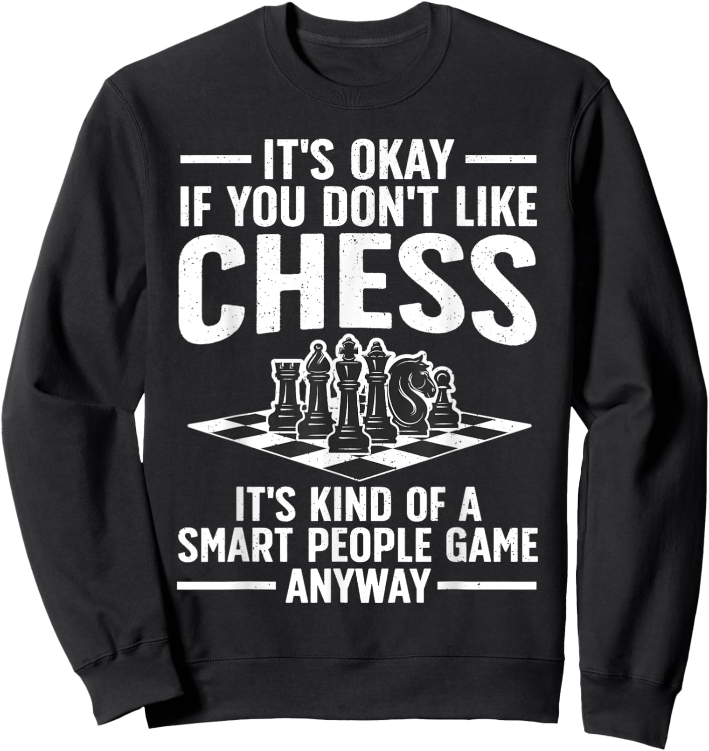 Cool Chess Players Art Boys Kids Chess Lover Novelty Sweatshirt - Sweatshirt | Black