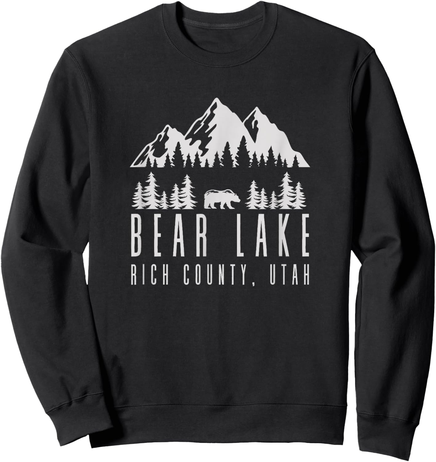 Bear Lake Utah Gift Sweatshirt - Sweatshirt | Black