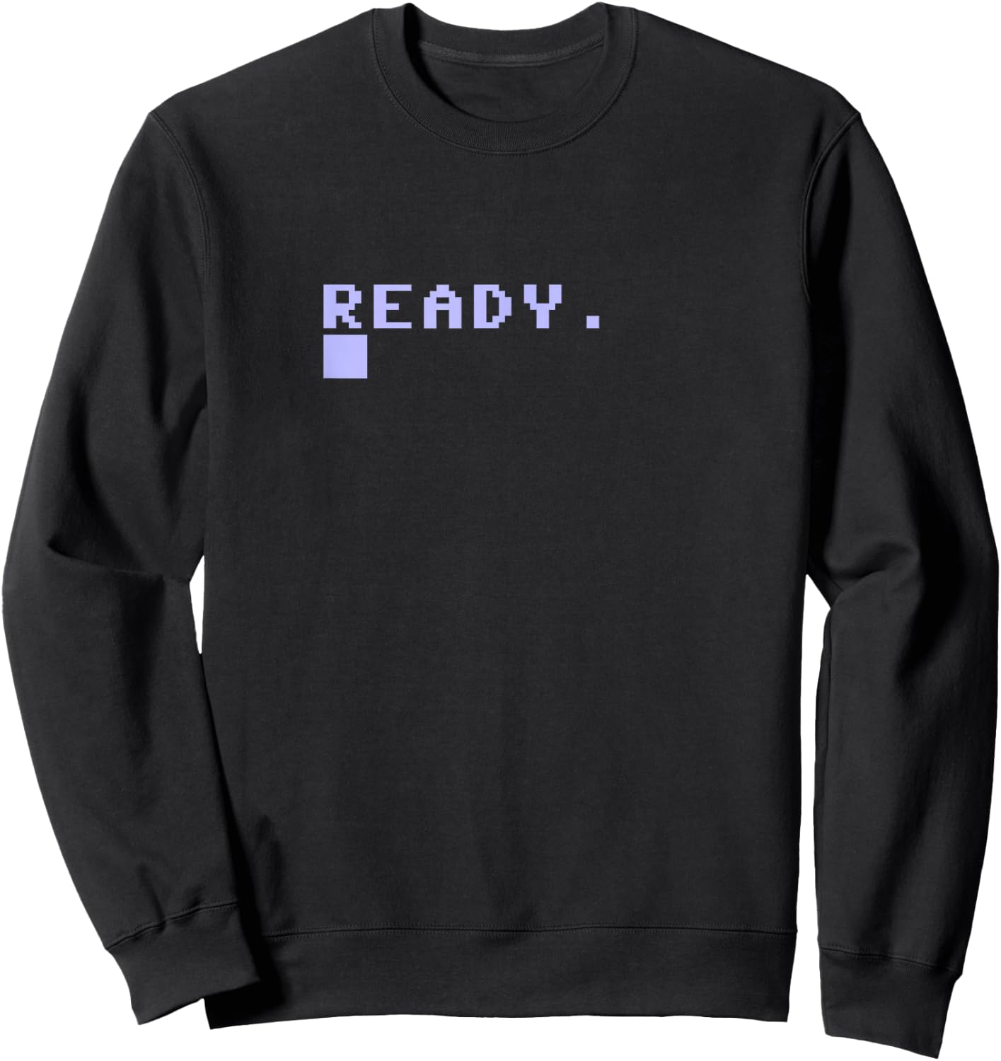 Ready C64 Home Computer 80's Retro Gamer Coder Memento Gift Sweatshirt - Sweatshirt | Black