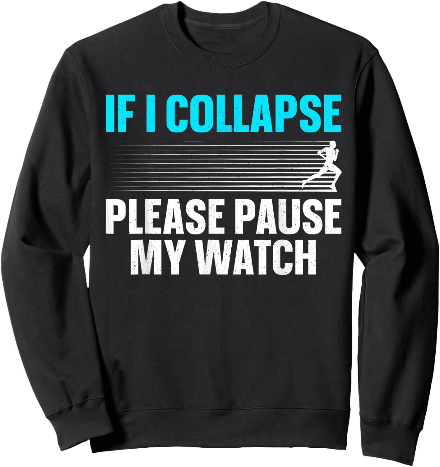 Funny Marathon Runner Run Art Women Marathon Running Sweatshirt - Sweatshirt | Black