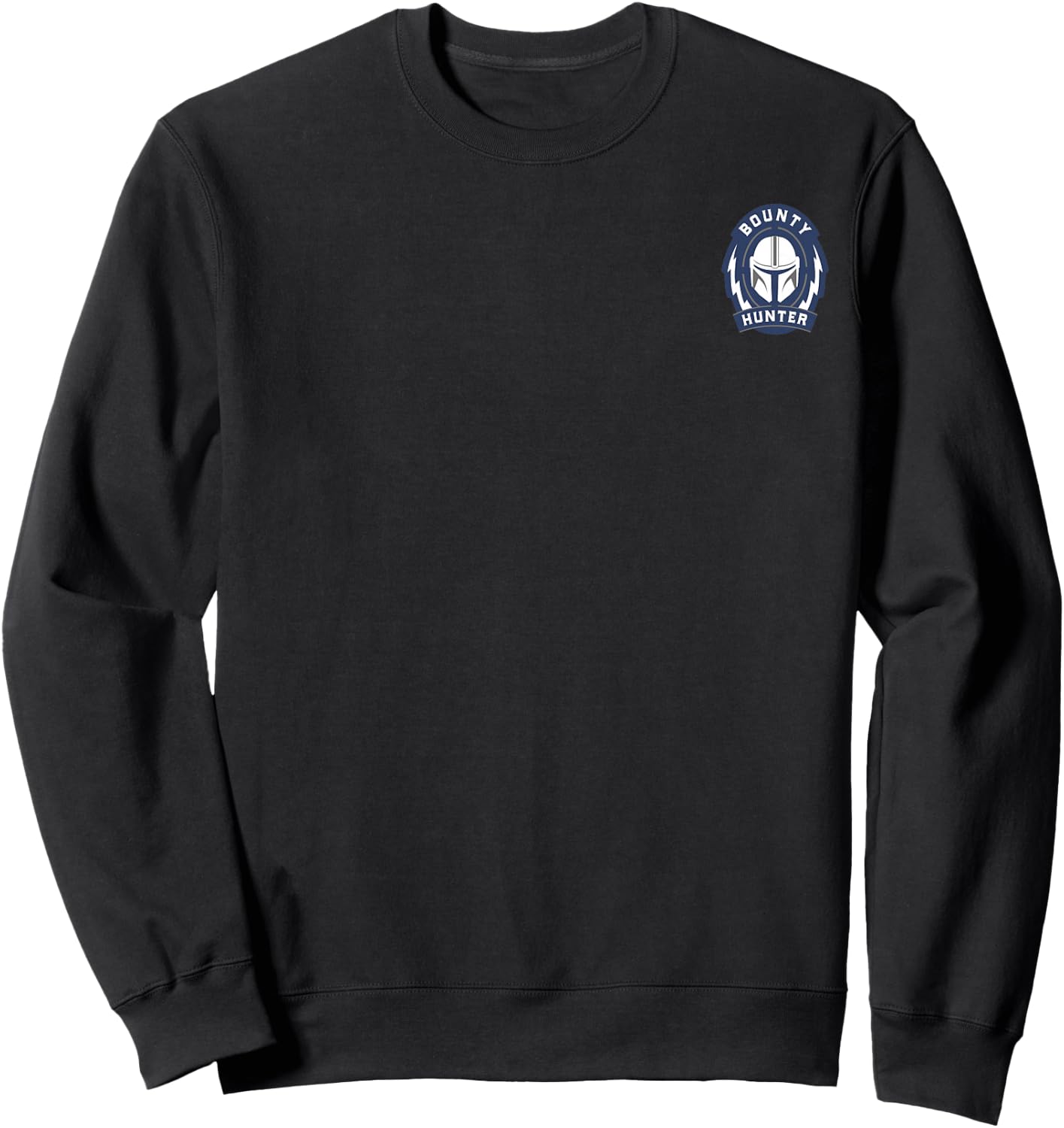 Star Wars The Mandalorian Bounty Hunter Left Chest Logo Sweatshirt - Sweatshirt | Black