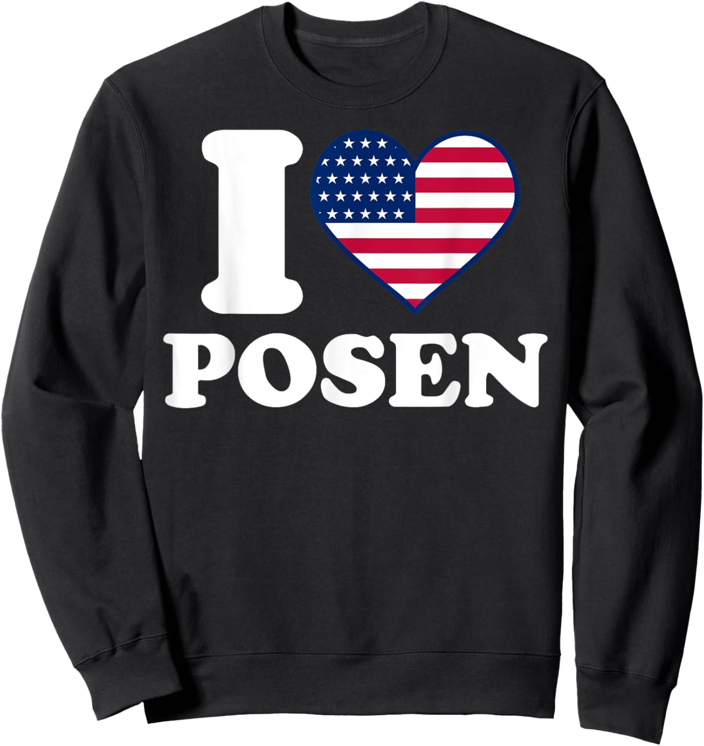 I love Posen I heart Posen Sweatshirt - Sweatshirt | Black