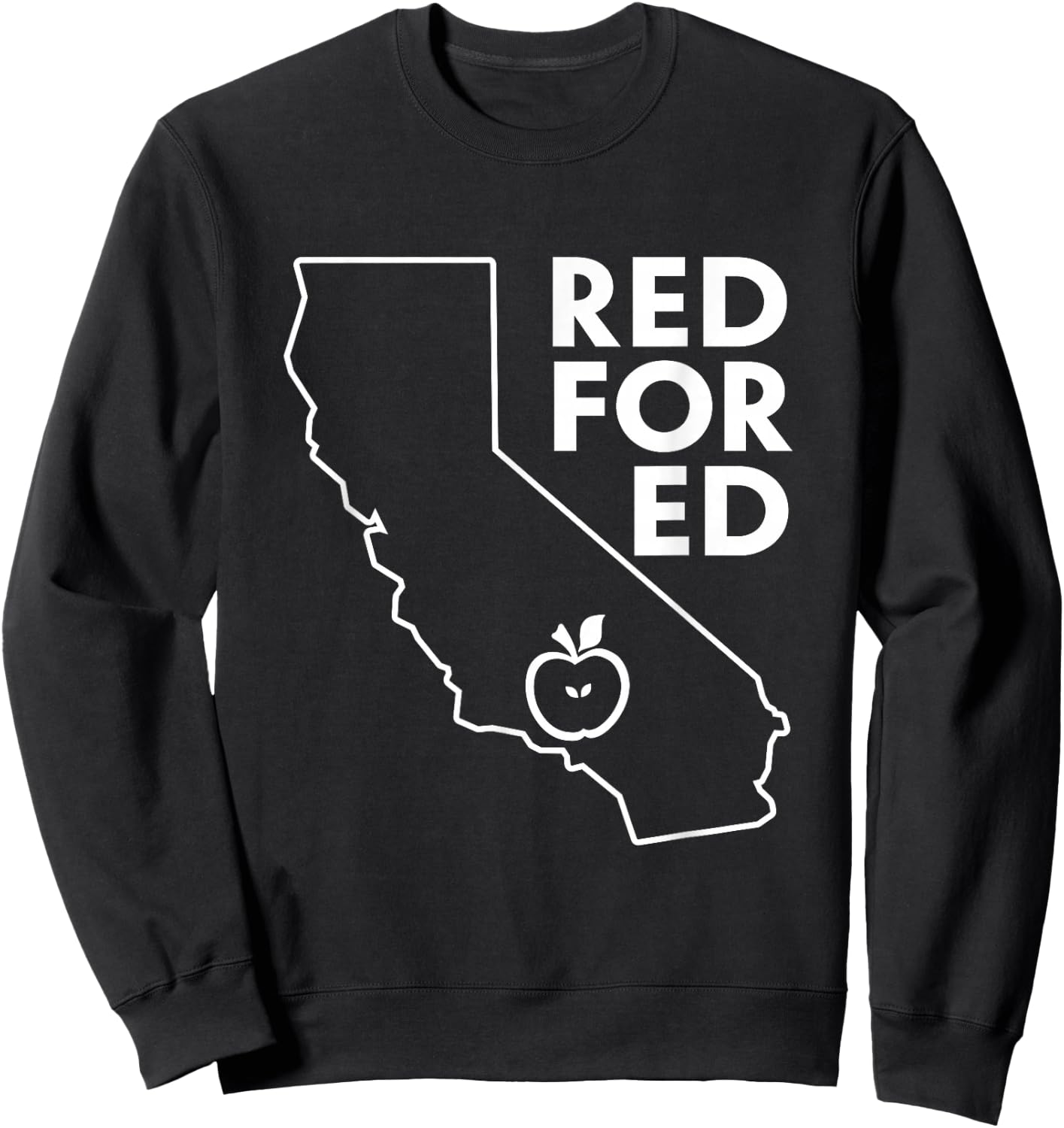 United Teacher Los Angeles Protest UTLA Red For Ed Shirt Sweatshirt - Sweatshirt | Black