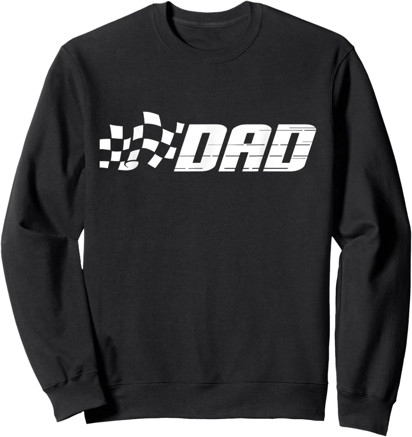 Racing Birthday Party Matching Family Race Car Pit Crew Dad Sweatshirt - Sweatshirt | Black
