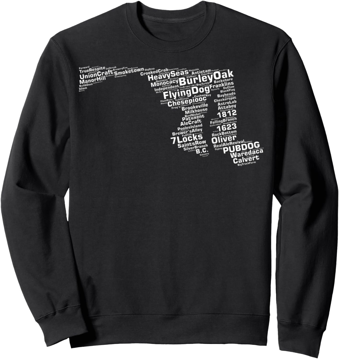 Maryland Breweries Sweatshirt - Sweatshirt | Black