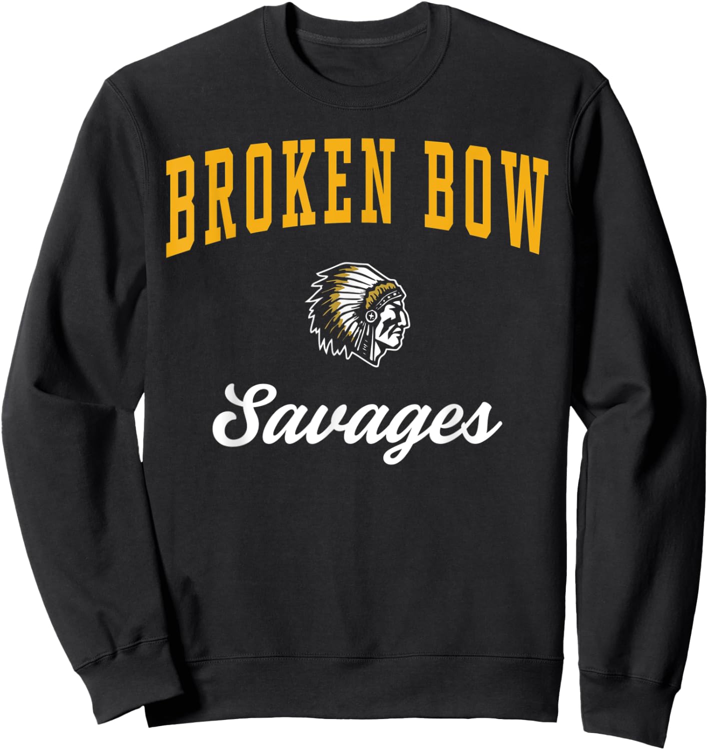 Broken Bow High School Savages Sweatshirt - Sweatshirt | Black