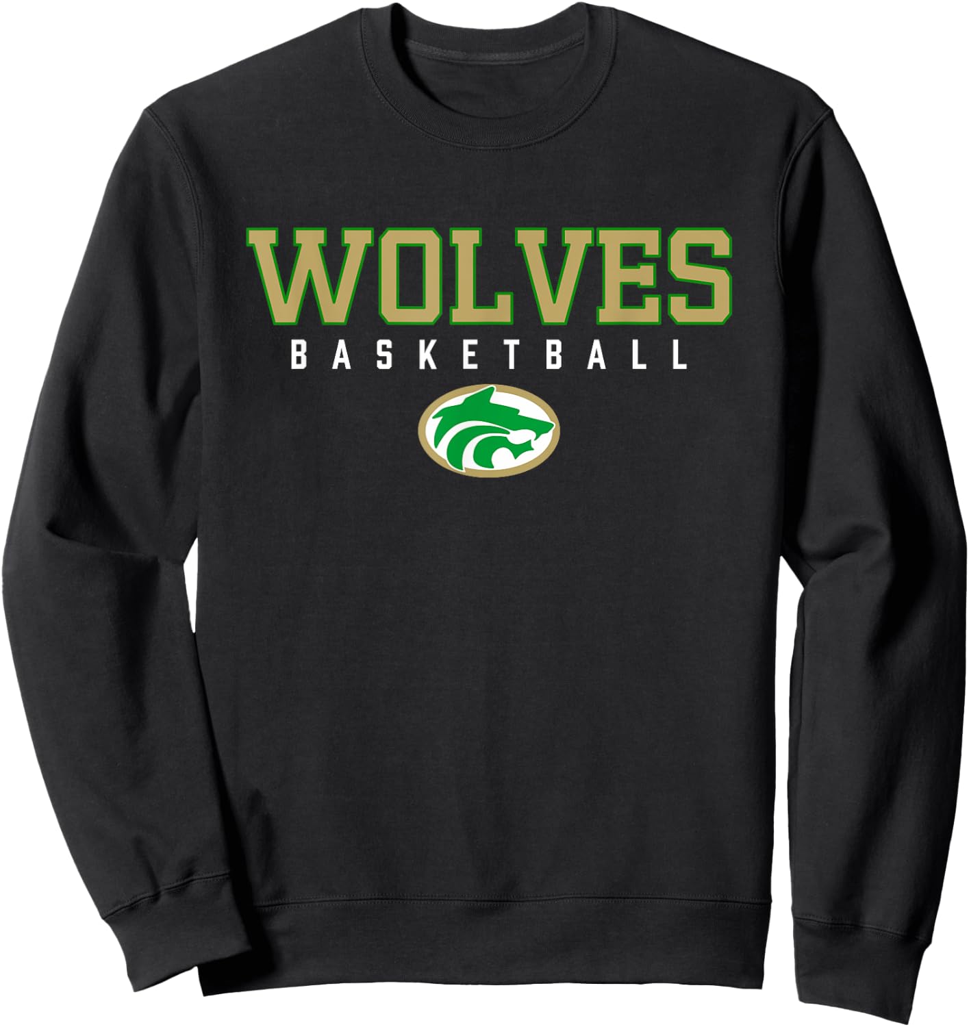 Buford Wolves Logo Basketball HS Sweatshirt - Sweatshirt | Black