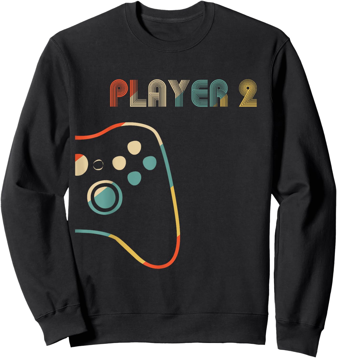 Matching Gamer Couple Player 1 Player 2 Sweatshirt - Sweatshirt | Black