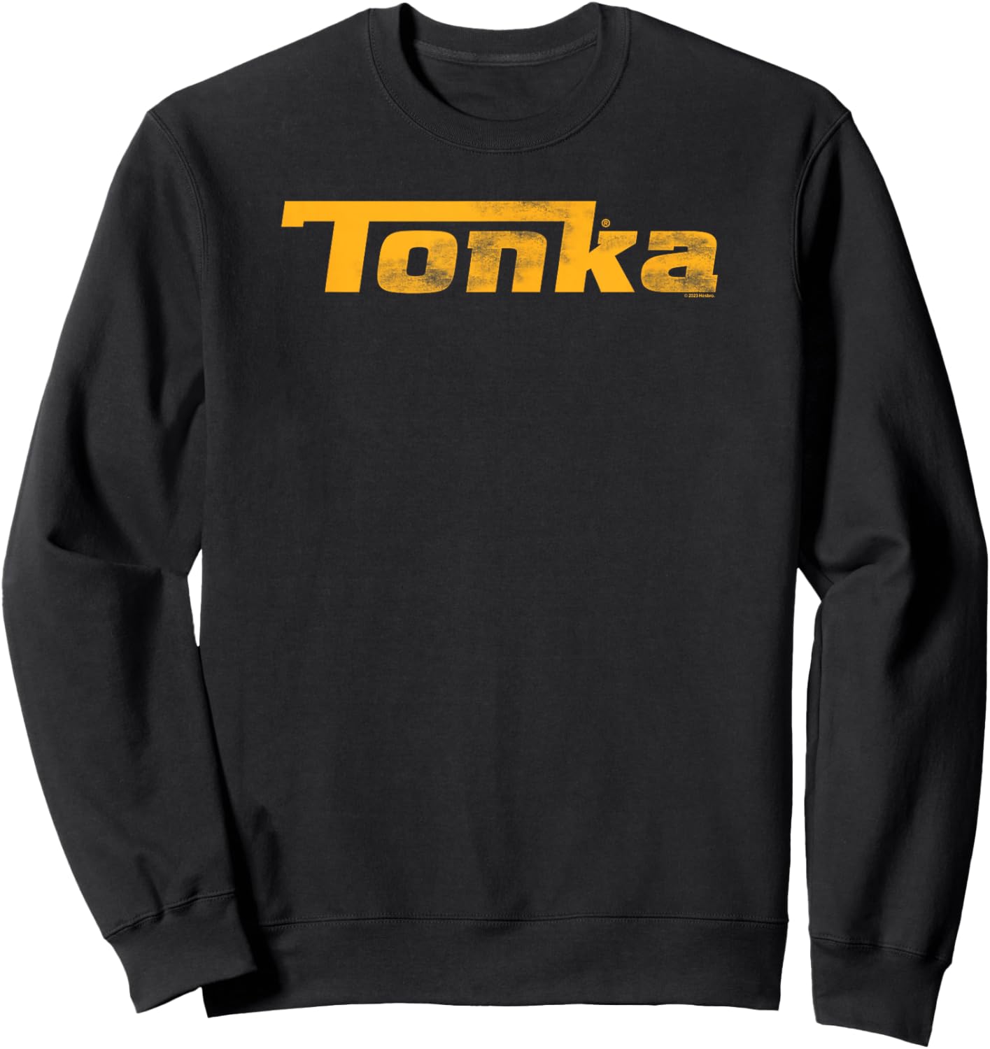 Tonka Construction Official Distressed Logo - Tonka - - Black - Short Sleeve - Small - - Distressed Casual - Car - Exercise and Fitness - Spring, Summer Sweatshirt - Sweatshirt | Black
