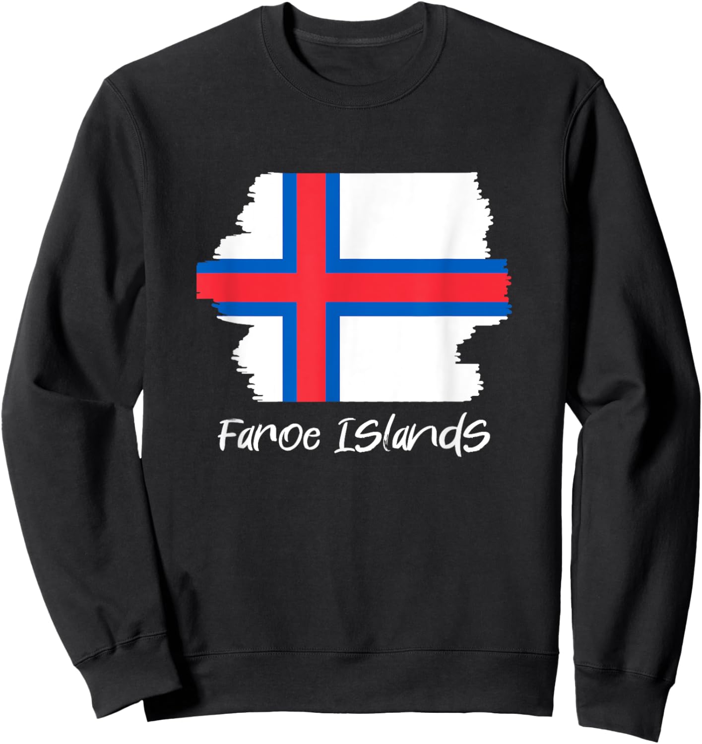 Färöische Flagge Färöer-Inseln Färöer Sweatshirt - Sweatshirt | Black