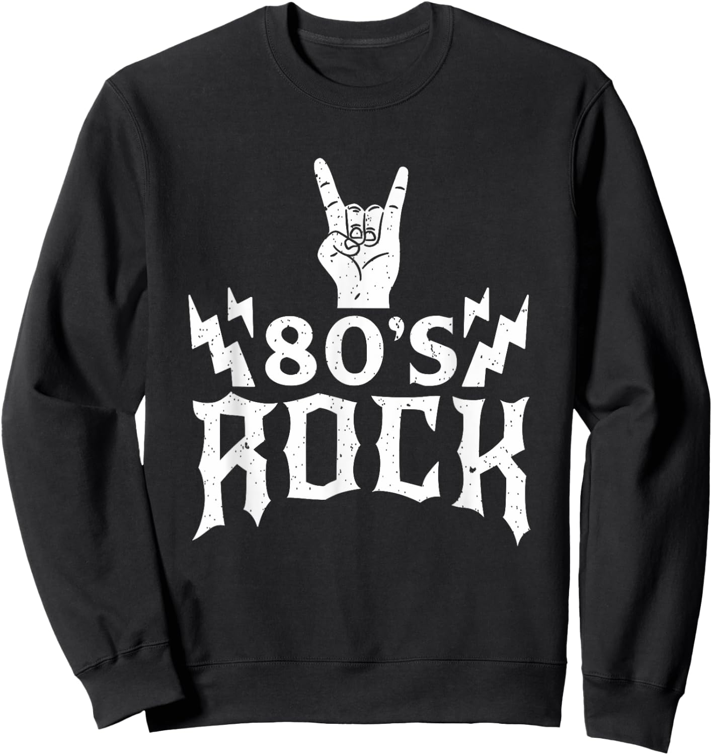 Retro 80s Rocker Classic Rock Band Matching Band Costumes Sweatshirt - Sweatshirt | Black