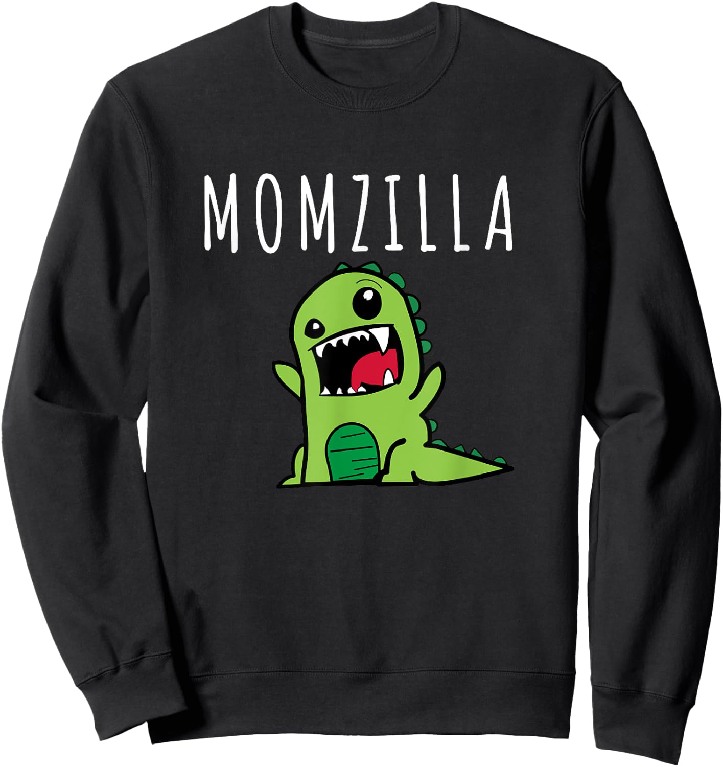 Momzilla Funny Mom Dinosaur Mothers Day Cheeky From The Kids Sweatshirt - Sweatshirt | Black