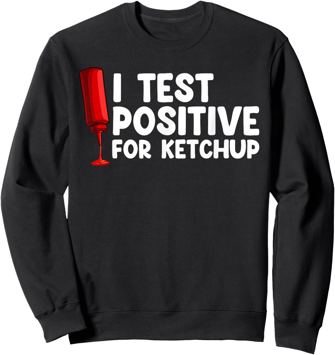 Ketchup Art Women Kids Ketchup Lover Tomato Ketchup Sweatshirt - Sweatshirt | Black