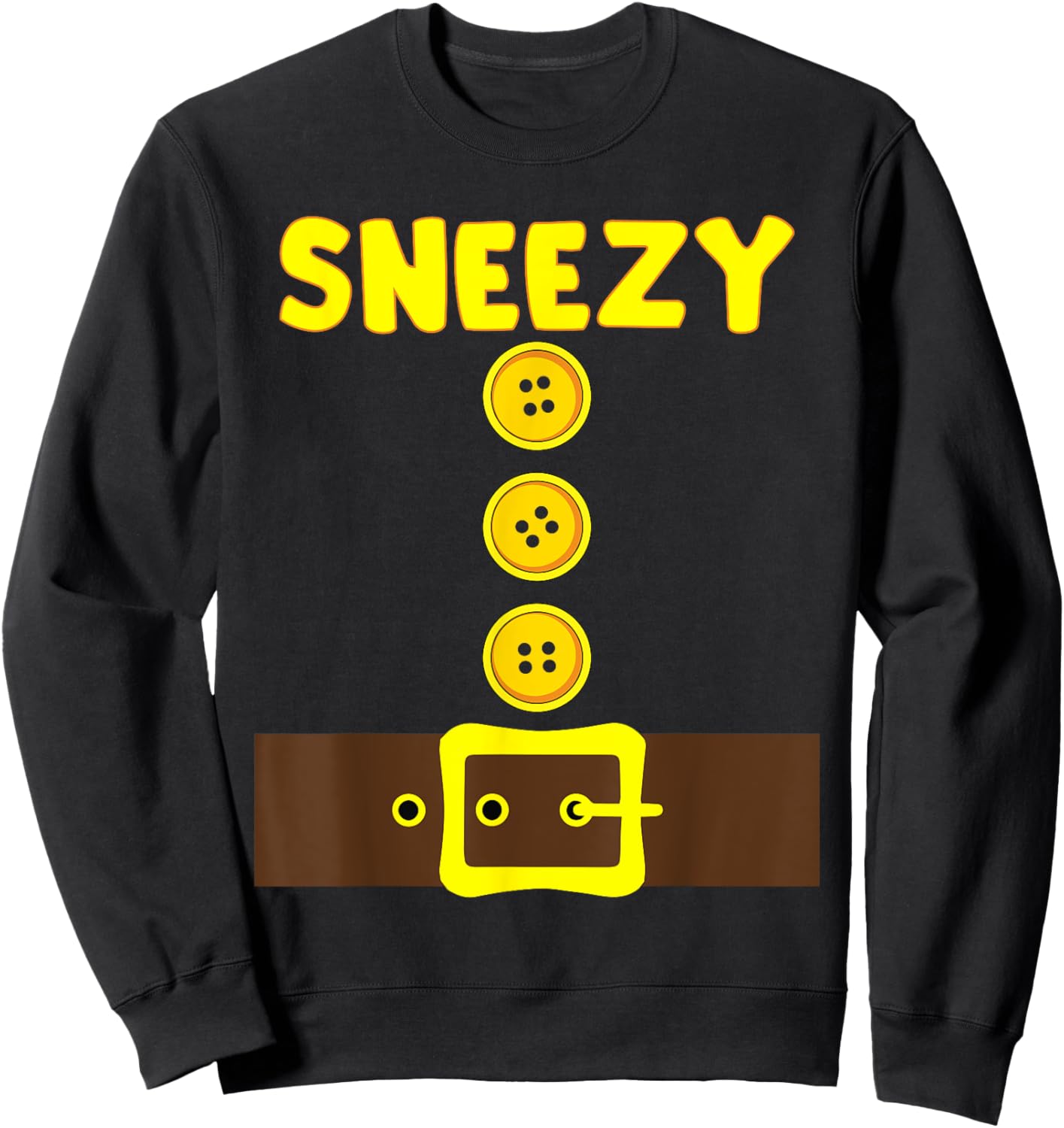 Dwarf Easy Halloween Matching Family Men Women Kids Costume Sweatshirt - Sweatshirt | Black