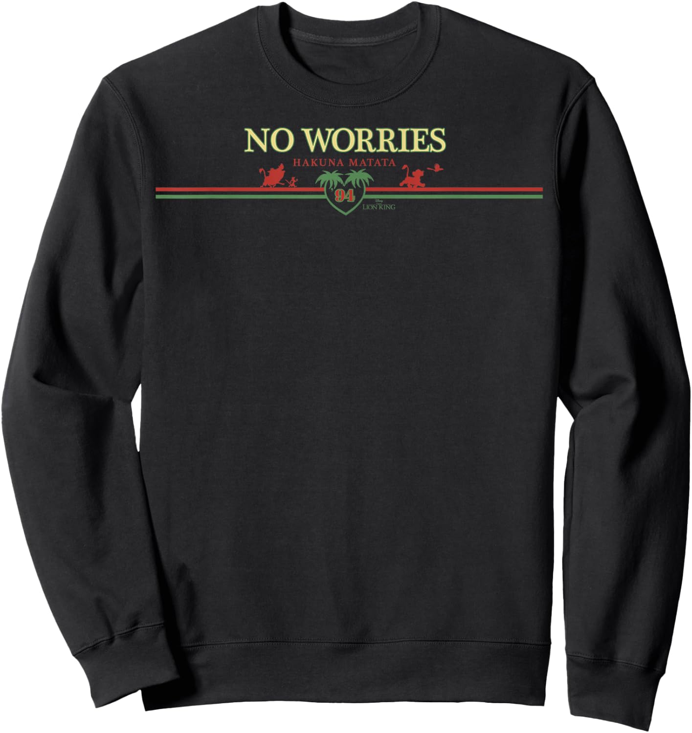 Disney The Lion King No Worries Hakuna Matata 94 Sweatshirt - Sweatshirt | Black