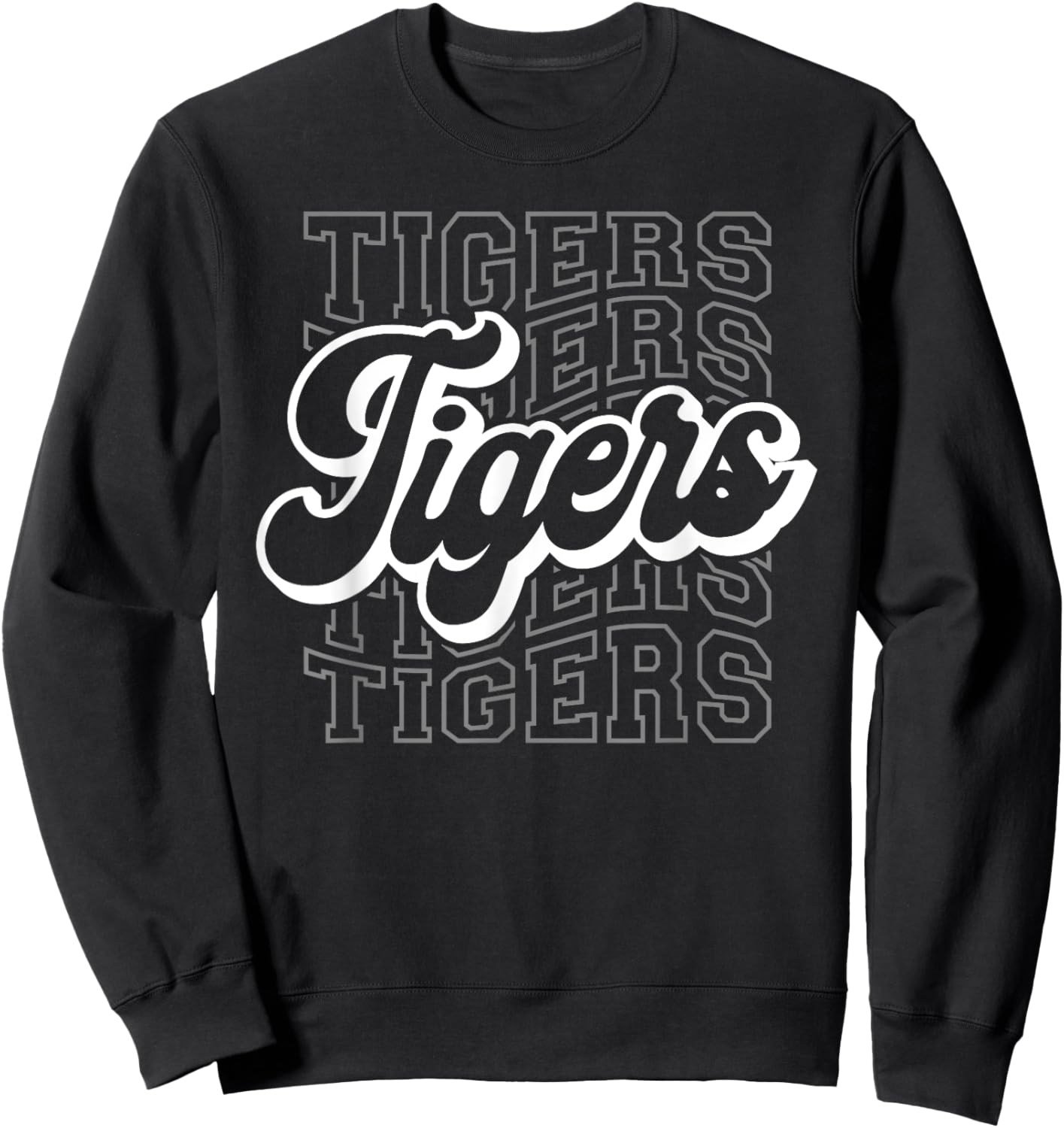 Tigers Sports Mascot - For Tigers Team Football Baseball Sweatshirt - Sweatshirt | Black