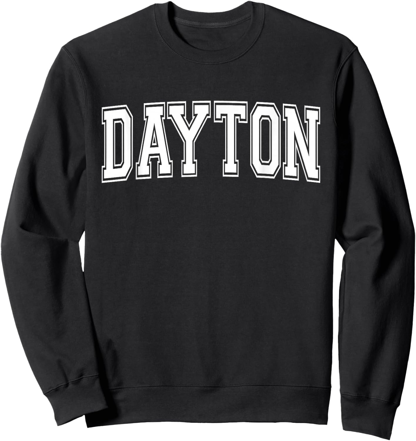 DAYTON OH OHIO USA Vintage Sports Varsity Style Sweatshirt - Sweatshirt | Black