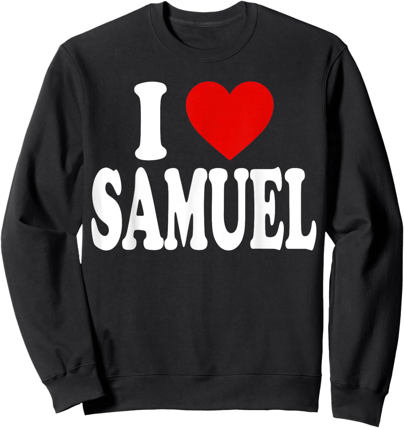 I Heart Love Samuel Sweatshirt - Sweatshirt | Black