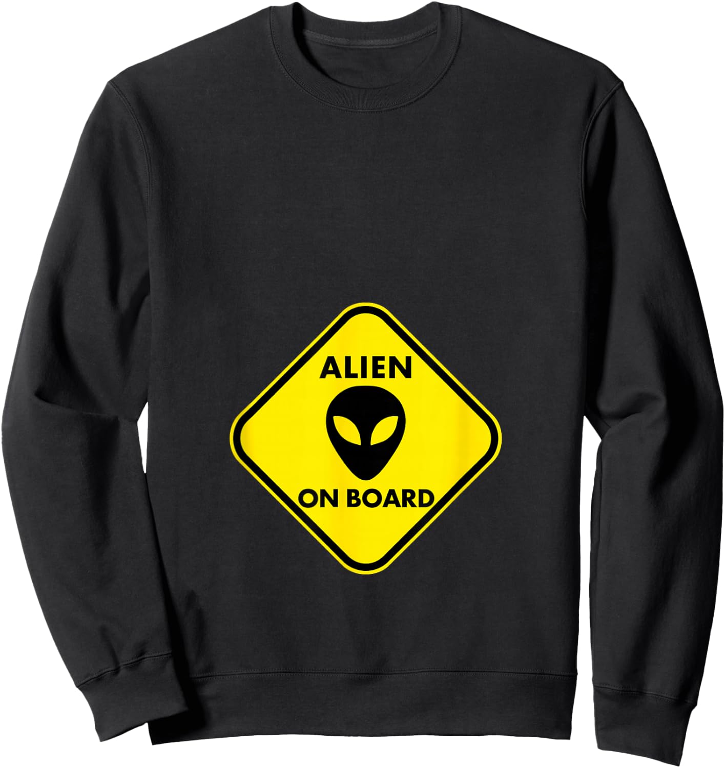Pregnancy - Alien on Board Sweatshirt - Sweatshirt | Black