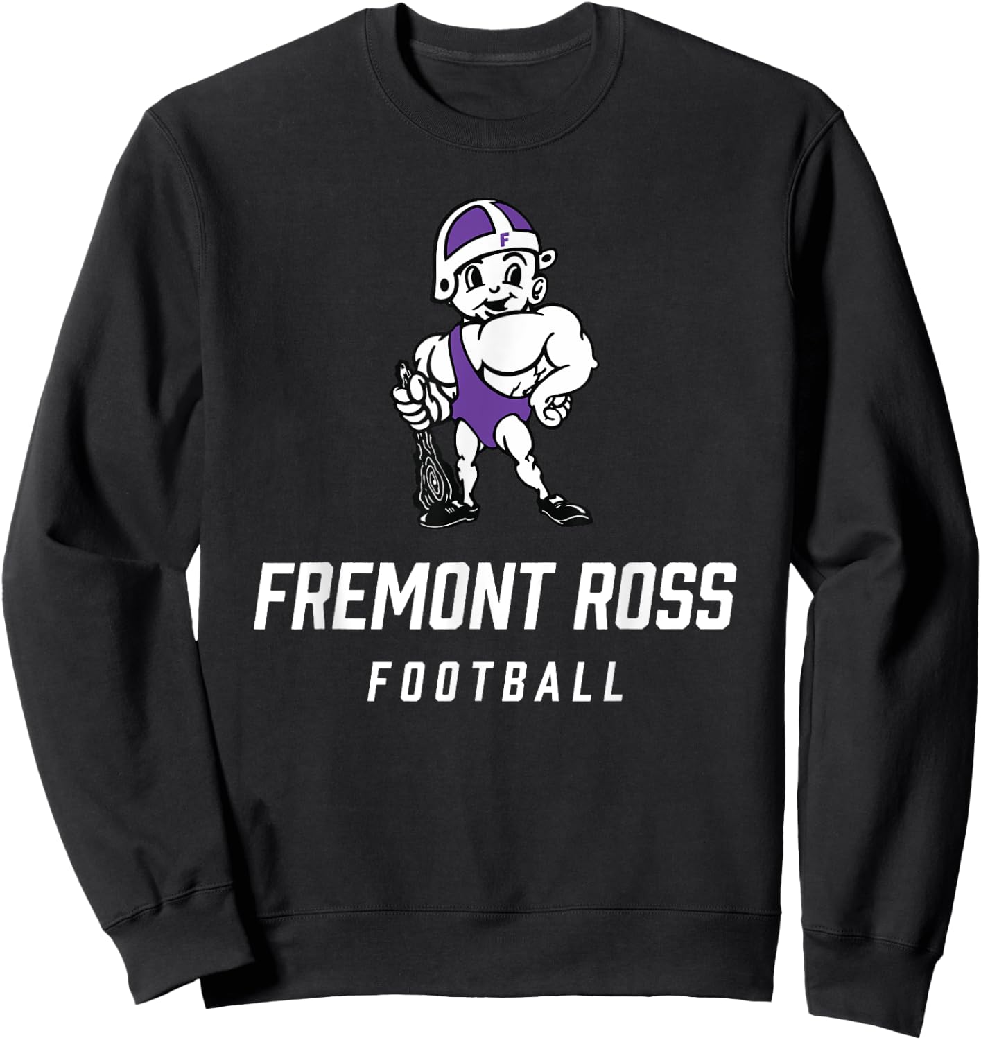Fremont Ross Little Giants Logo Football Team HS Sweatshirt - Sweatshirt | Black