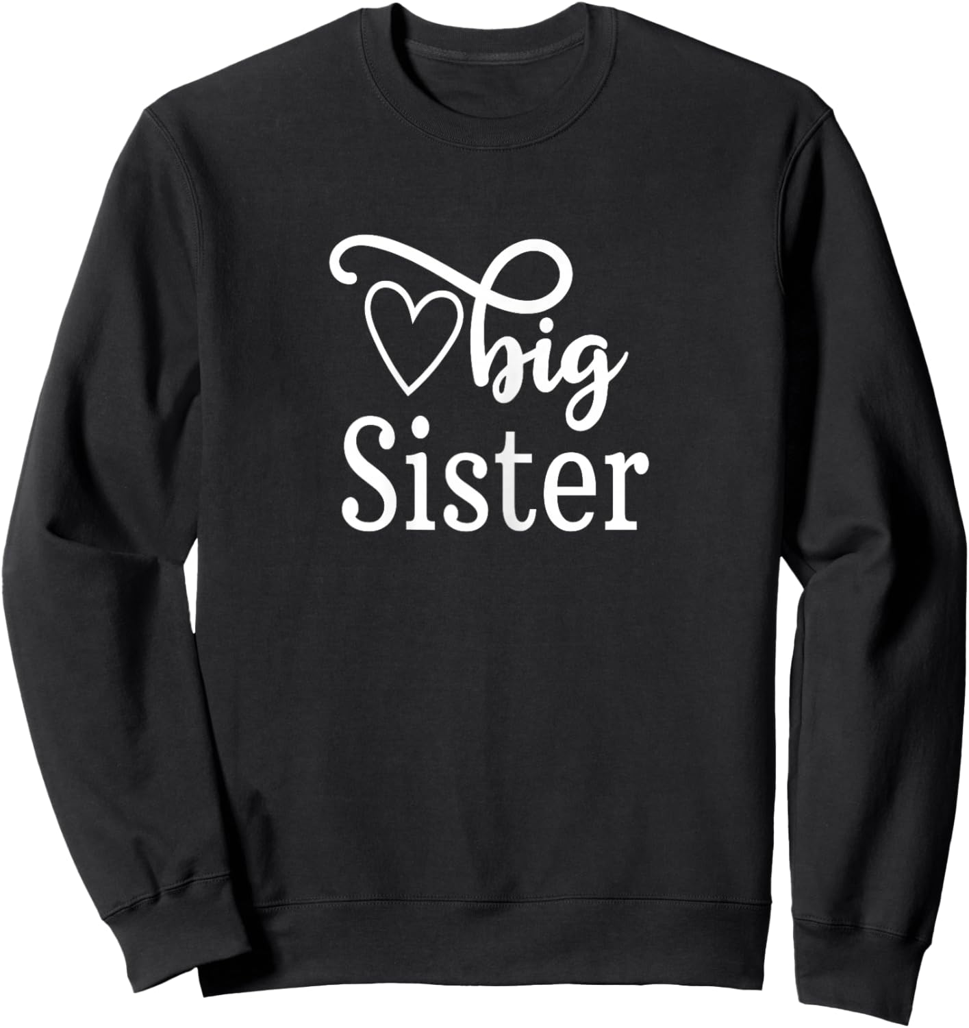 Cute Big Sister Sweatshirt - Sweatshirt | Black