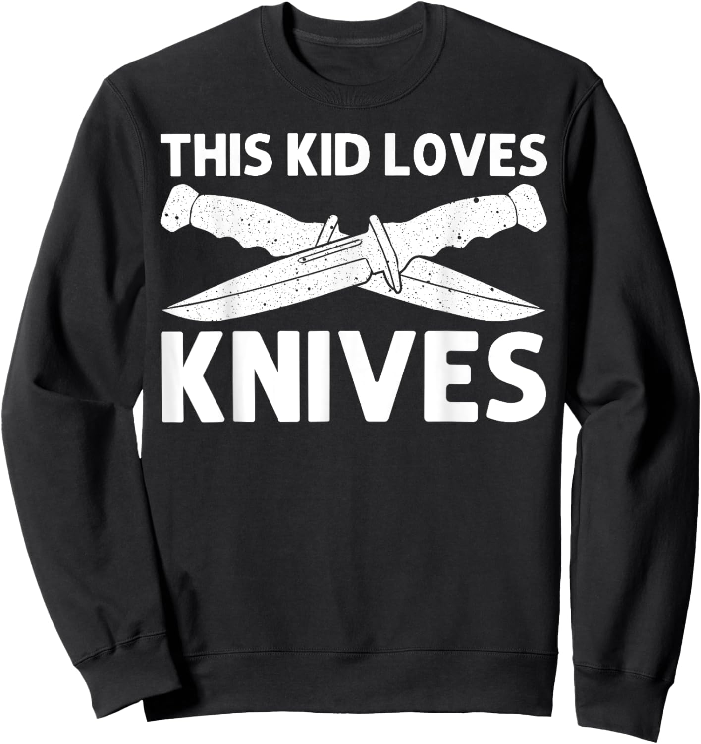 Cute Knife Design For Kids Boys Knife Collector Collection Sweatshirt - Sweatshirt | Black
