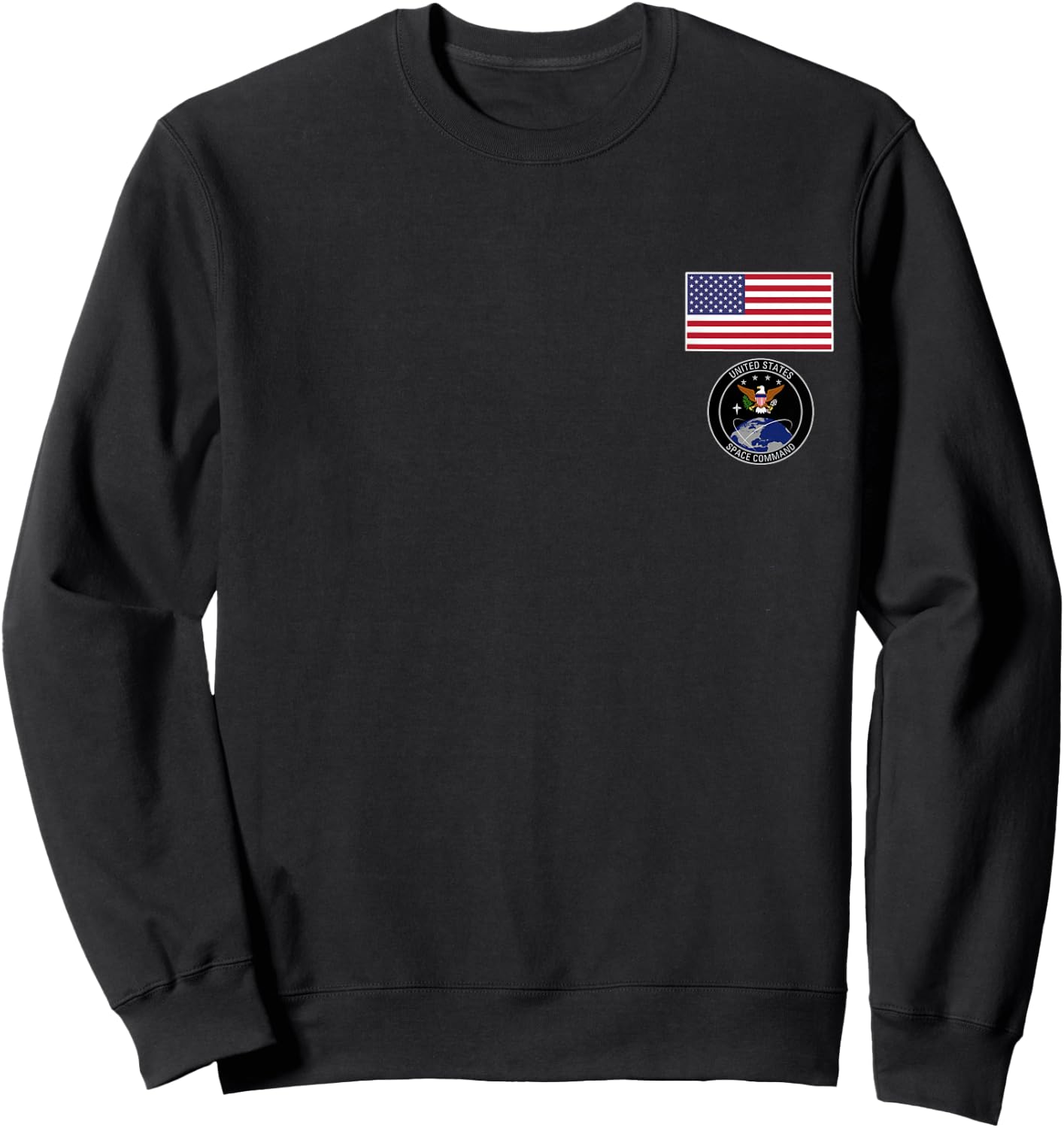 United States Space Command Logo US Army Armed Forces Sweatshirt - Sweatshirt | Black