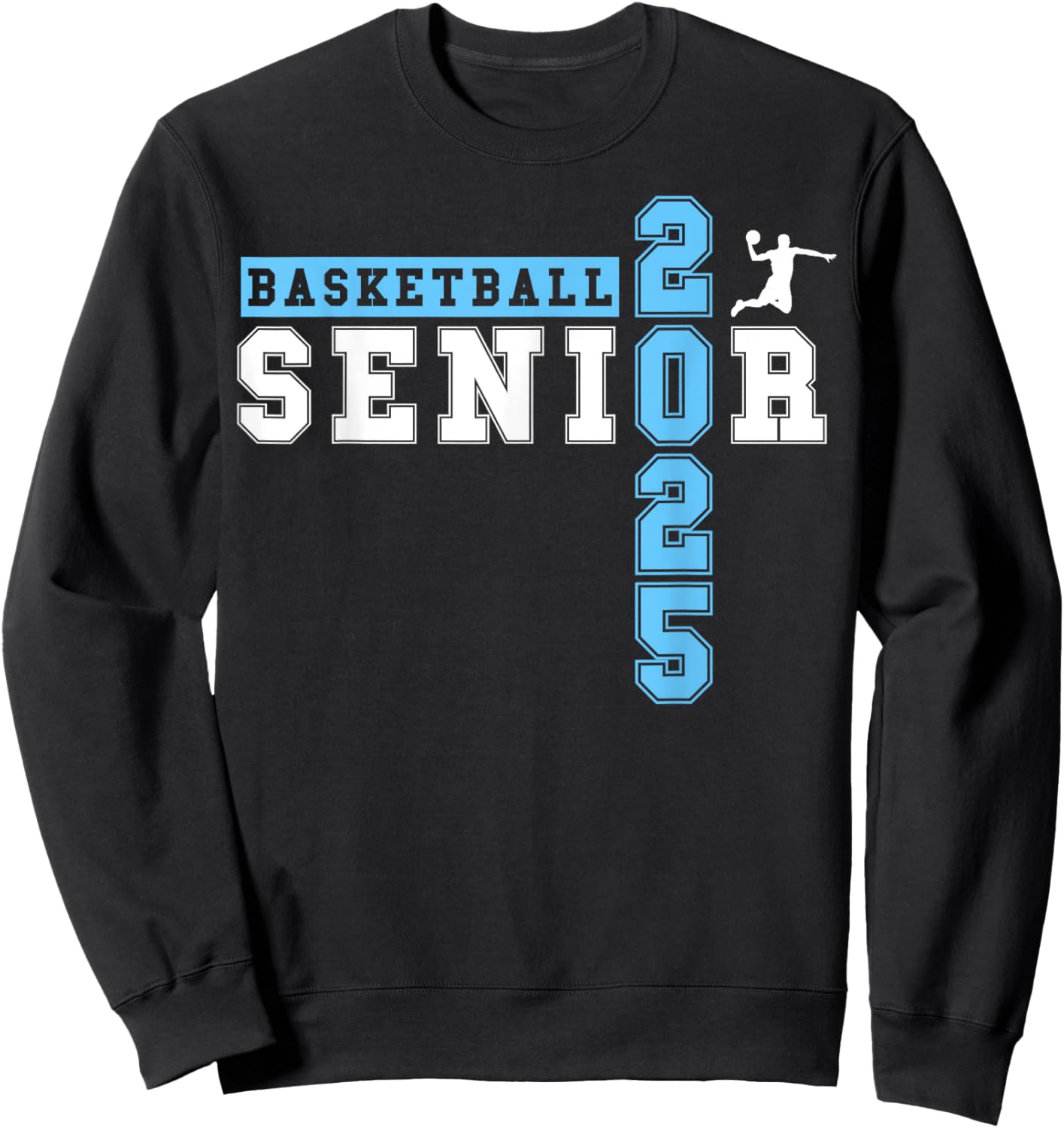 Basketball Senior Night Basketball Senior 2025 Graduation 40 Sweatshirt - Sweatshirt | Black