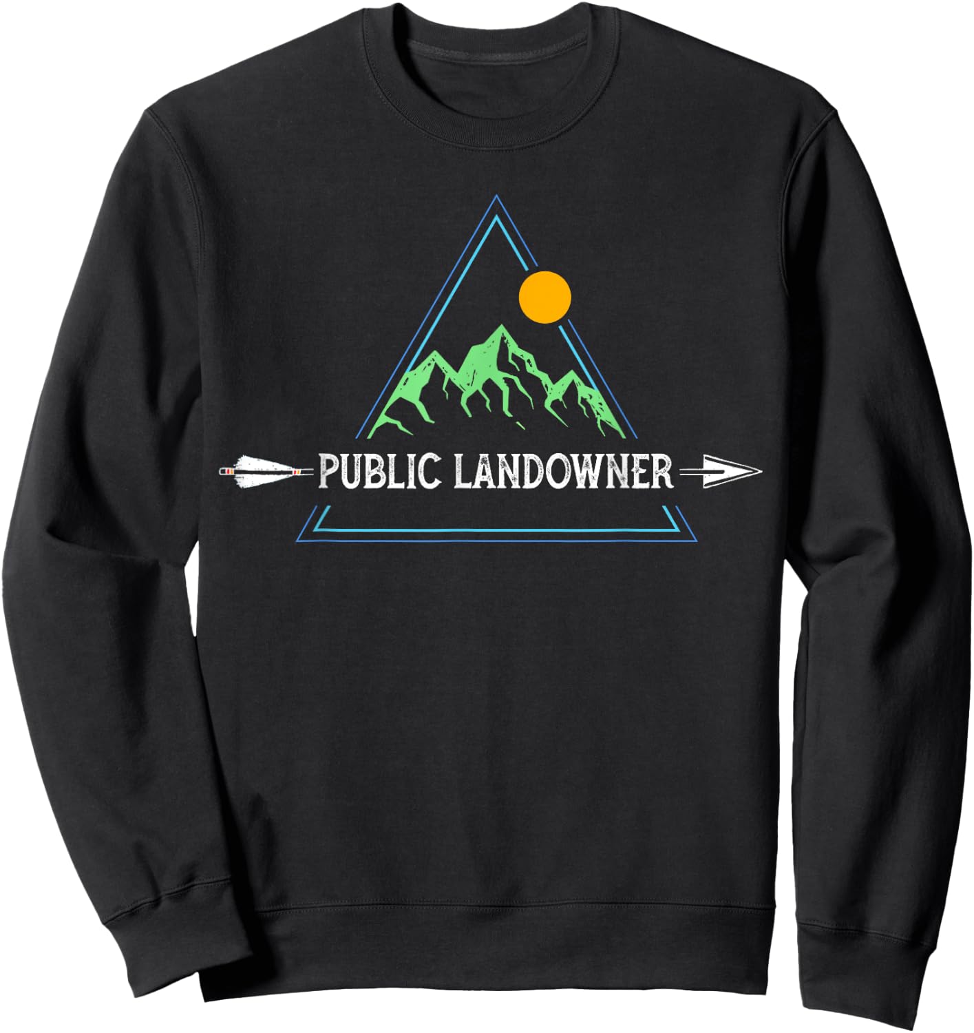 Public Land Owner Gift Conservation Sweatshirt - Sweatshirt | Black