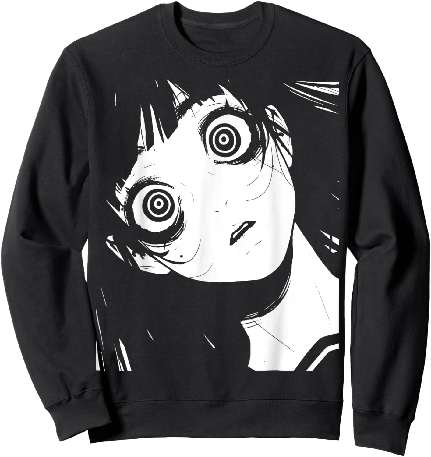 Horror Anime Manga | Japan Japanese Creepy Kawaii Goth Sweatshirt - Sweatshirt | Black