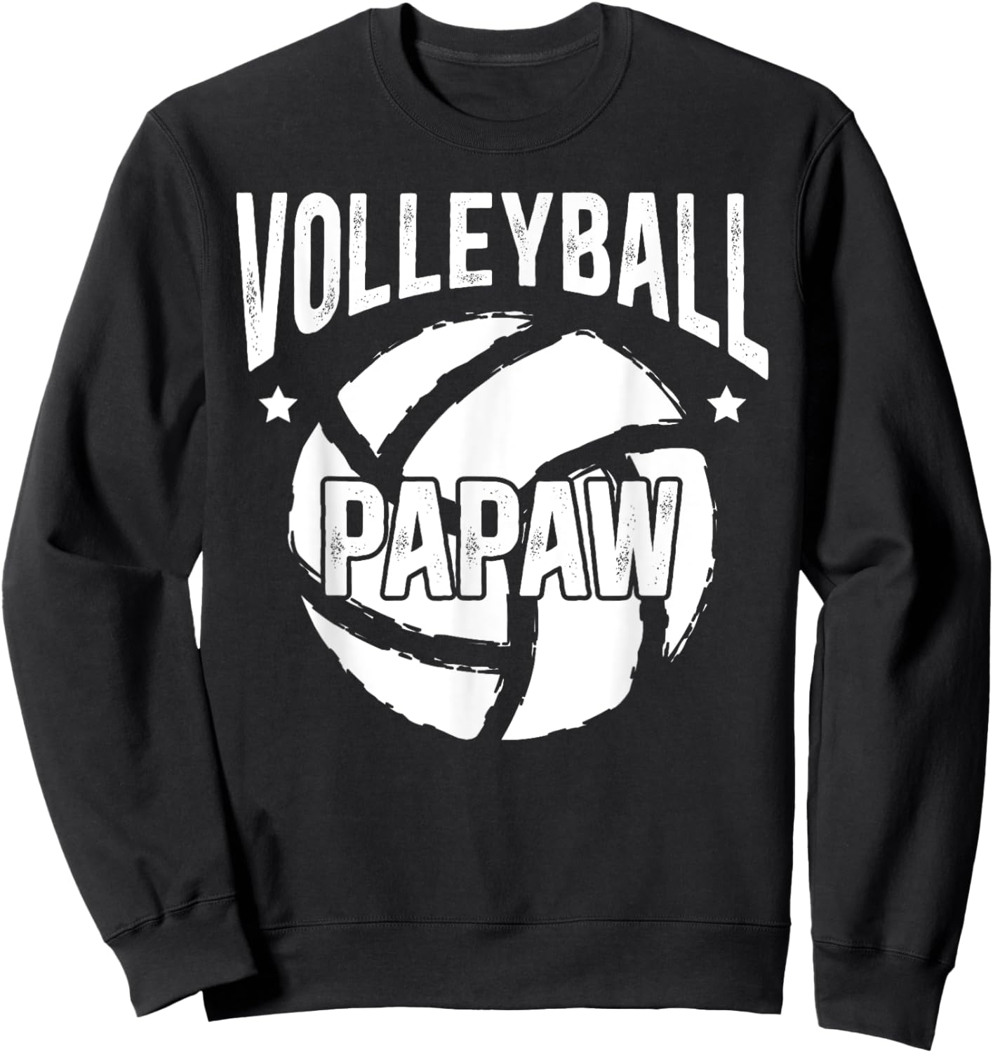 Volleyball Papaw Grandpa Papaw Of A Volleyball Player Sweatshirt - Sweatshirt | Black