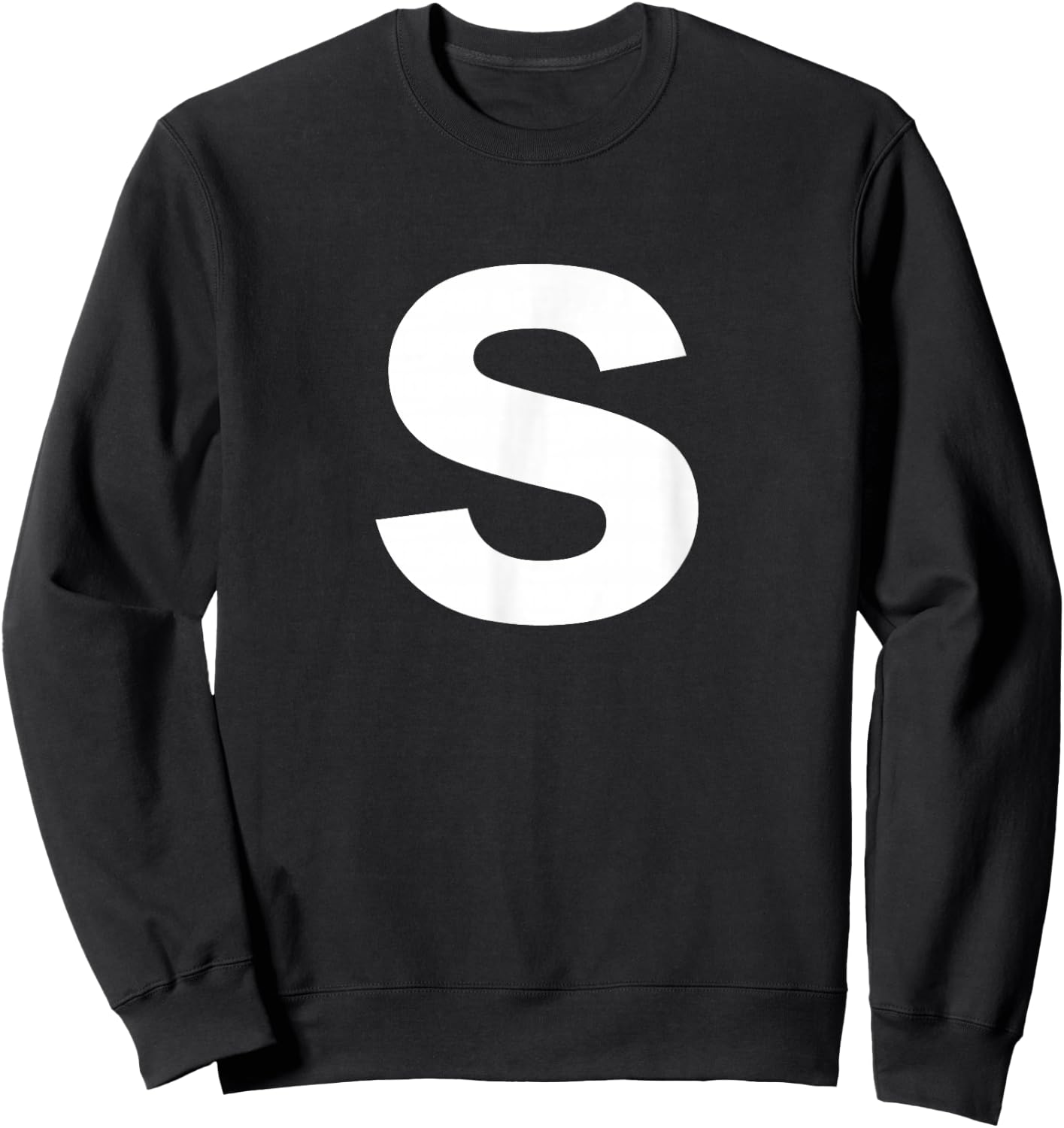 Letter S Shirt Lower Case Alphabet Sweatshirt - Sweatshirt | Black