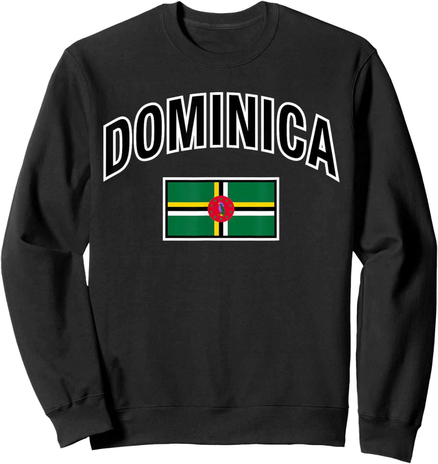 Dominica Flag Proud Dominican Sweatshirt - Sweatshirt | Black