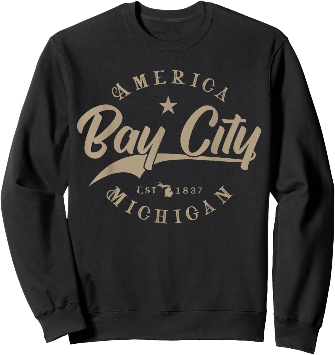 Bay City MI | Michigan Sweatshirt - Sweatshirt | Black