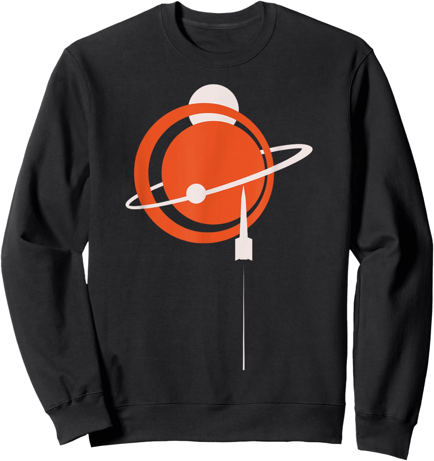 Vintage Sputnik USSR Soviet Union Soviet Propaganda Sweatshirt - Sweatshirt | Black