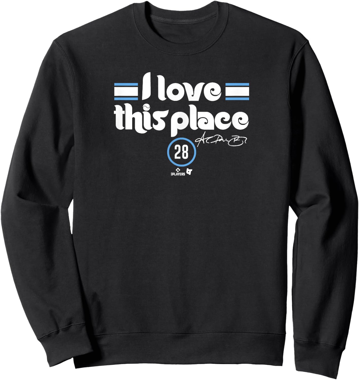 Alec Bohm - I Love This Place - Philadelphia Baseball Sweatshirt - Sweatshirt | Black